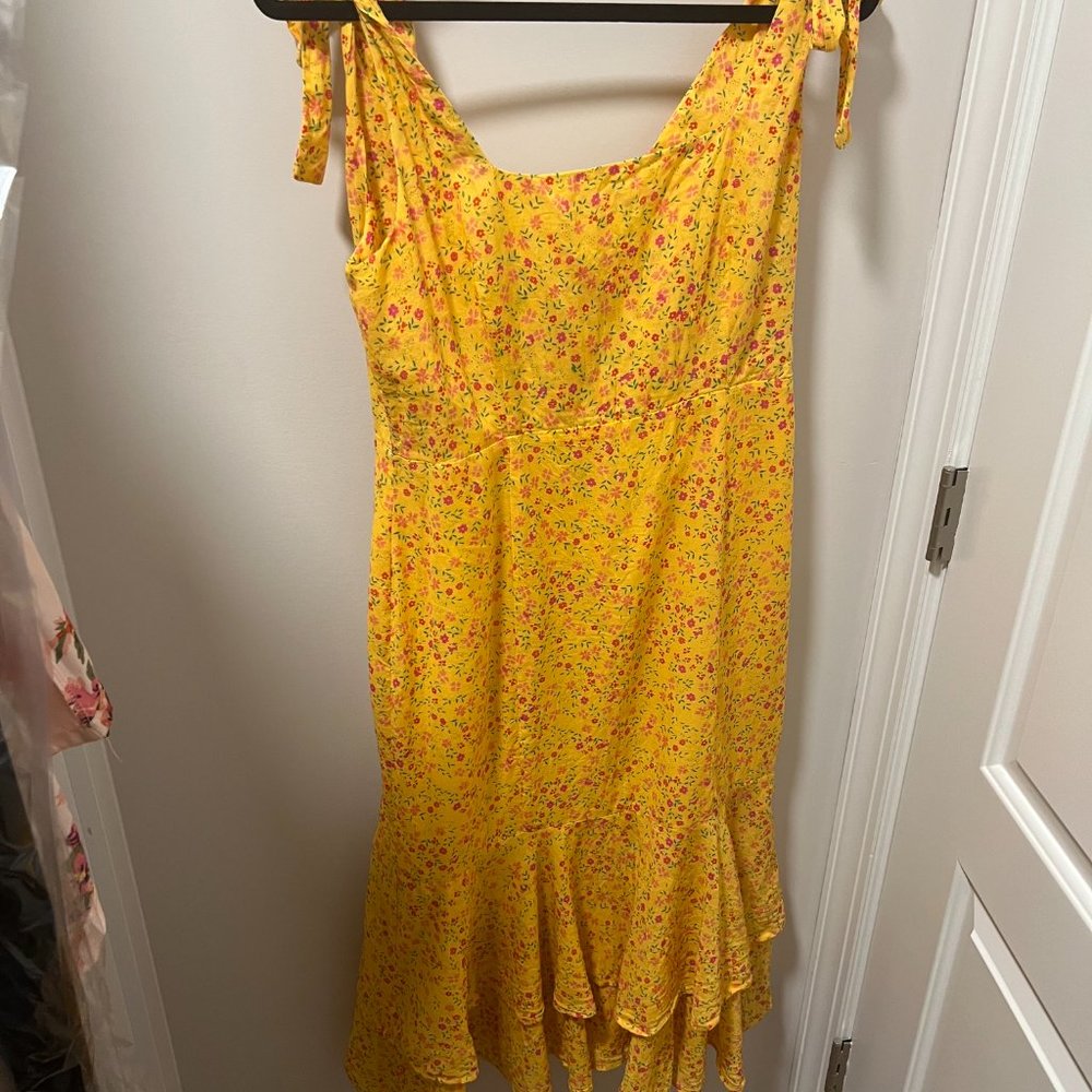 Lovers + Friends Pink Midi Dress with Vibrant Charm - Picture 7 of 7